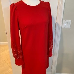 Calvin Klein red party dress